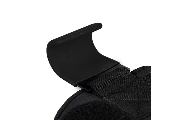 Black Weight Lifting Hooks Hand Grip Support Pair