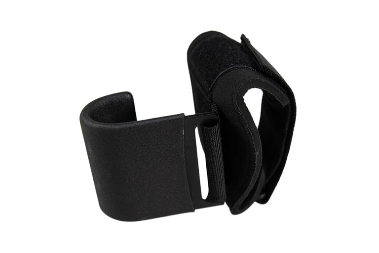Black Weight Lifting Hooks Hand Grip Support Pair